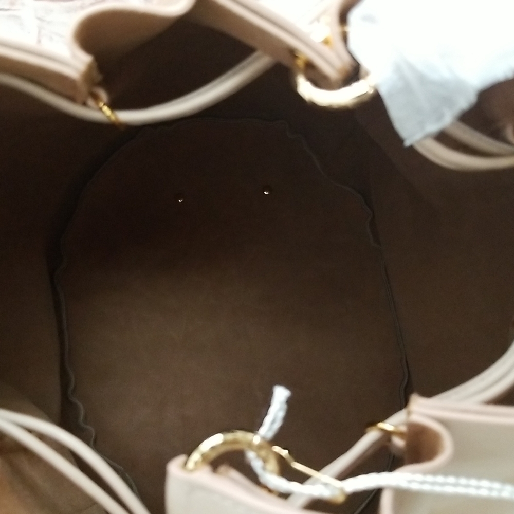New Ulla Johnson Lotus Pleated Leather Bucket Bag - Picture 11 of 12